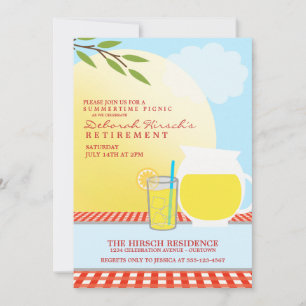 Invitations du pique-nique de retraite