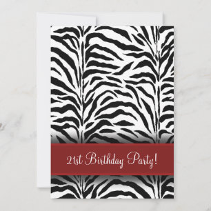 Invitations du Red Zebra 21e anniversaire