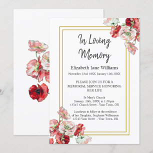 Invitations du service commémoratif   Photos d'aqu