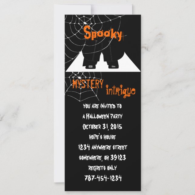 Invitations du Spider Web Halloween Party (Devant)
