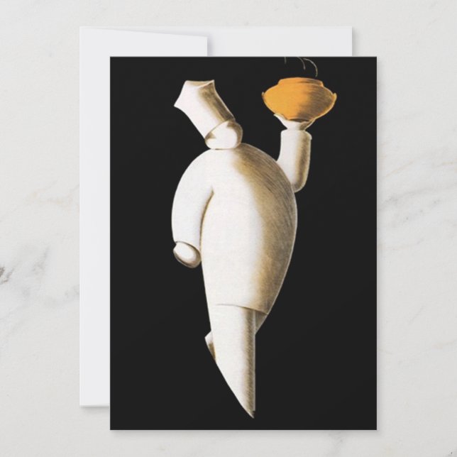 Invitations d'un chef d'entreprise à la carte (Devant)