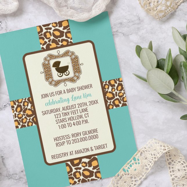 Invitations d'une partie de révélation de baby sho (Créateur téléchargé)