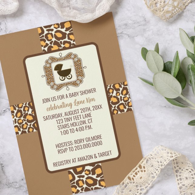 Invitations d'une partie de révélation de baby sho (Créateur téléchargé)