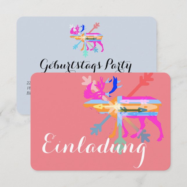 Invitations élan (Devant / Derrière)