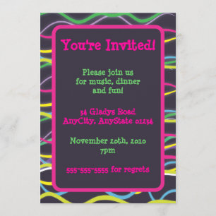 Invitations électriques couleur