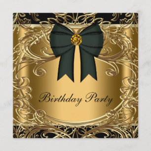 Invitations élégantes de fête d'anniversaire de