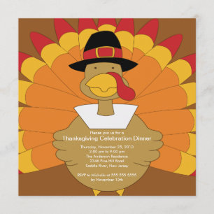 Invitations élégantes de thanksgiving de la