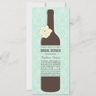 Invitations Élégantes Vin Vintage Douche nuptiale