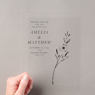 INVITATIONS EN ACRYLIQUE