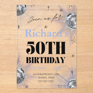 INVITATIONS EN ACRYLIQUE 