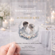 25th Wedding Anniversary Heirloom-Like Celebration