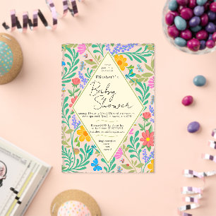 Invitations En Acrylique Abeille de miel, coccinelle, papillon, libellule &