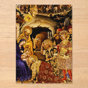 Invitations En Acrylique Adoration des mages par Gentile da Fabriano