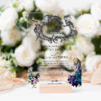 Alice noire Vintage classique en Mariage Wonderlan