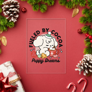 Invitations En Acrylique Alimenté par le cacao et les Rêves de chiots - Chi