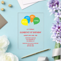 Amusant d'être un 1er anniversaire