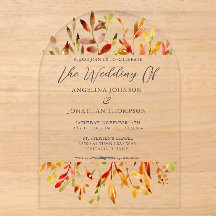 Aquarelle d'automne Feuille Mariage de automne chi