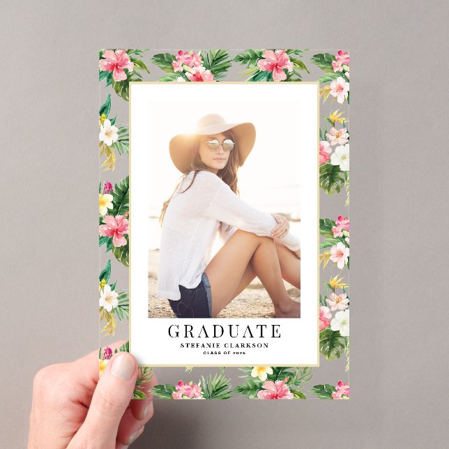 Invitations En Acrylique Aquarelle Motif tropical (In situ (ordinateur de poche))