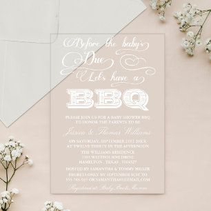 Invitations En Acrylique Avant Qu'Ils Disent Que Je Fais Un BBQ !