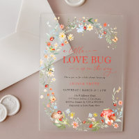 Baby Shower Bébé Coccinelle Fleur Sauvage