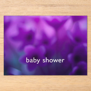Invitations En Acrylique Baby Shower – Célébration d'un petit miracle