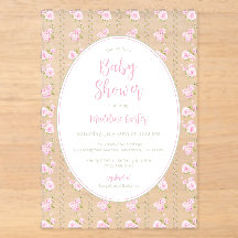 Baby Shower Rose Pâle Romantique 