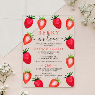 Invitations En Acrylique Baie Amoureuse Enterrement de Vie de Jeune Fille F