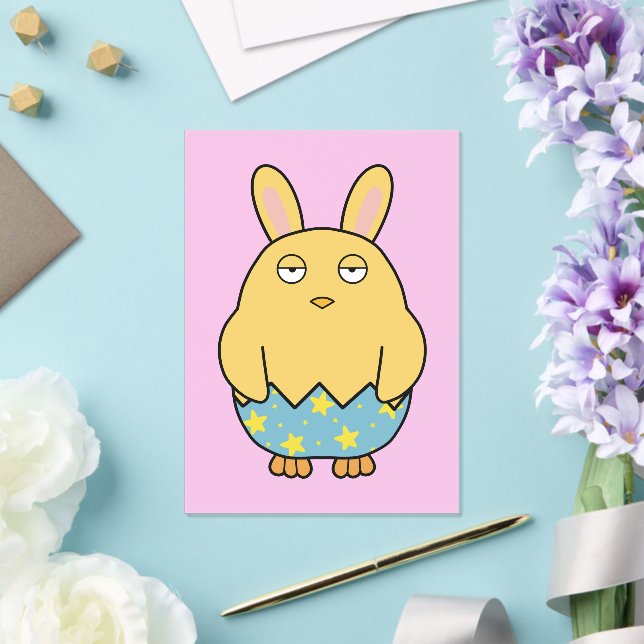 Invitations En Acrylique Bored Bunny Chick 04 (Insitu (Mariage))