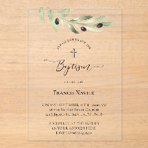 branche d'olivier Baptême