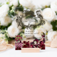 Burgundy Gold Alice au pays des merveilles Mariage