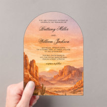Canyon Mountain Desert Landscape Wedding 
