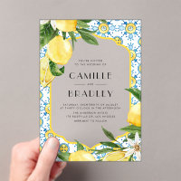 Carrelage marocain et citrons Mariage méditerranée