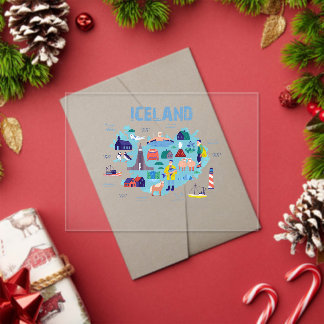 Invitations En Acrylique carte d'Islande
