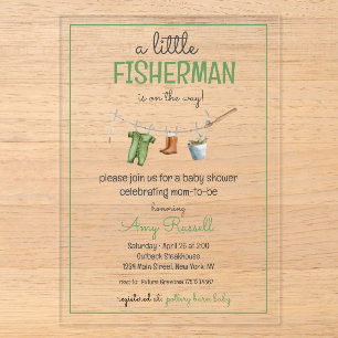 Invitations En Acrylique Carton d'invitation pour Baby Shower en acrylique 