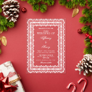 Invitations En Acrylique Cartons d'invitation de mariage en acrylique avec