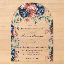 Célébration du Mariage de bois Marine et Copper Pe