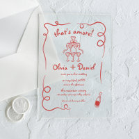 C'est Amore Hand Drawn Vintage Whimsical Mariage