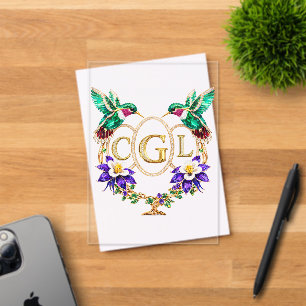 Invitations En Acrylique CGL Colibri Lettres Personnalisées Mariage