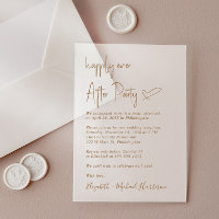 Chic Gold Script Frosted Mariage Réception