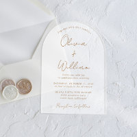 Chic Mariage Arch Script Gold Frosted