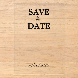 Invitations En Acrylique Clair
