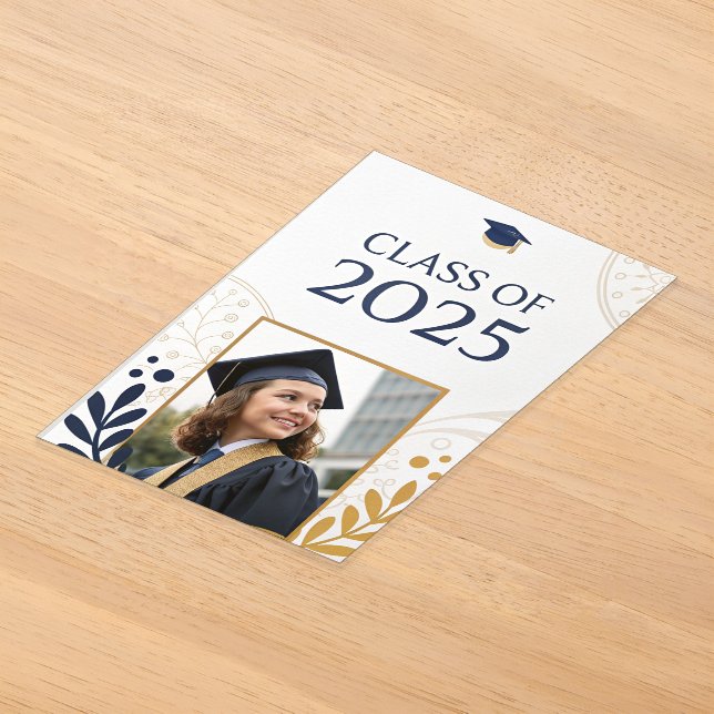 Invitations En Acrylique Classe élégante de design 2025 (Poser)