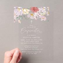 Colorful Flowers, Wildflowers, Boho, Confirmation