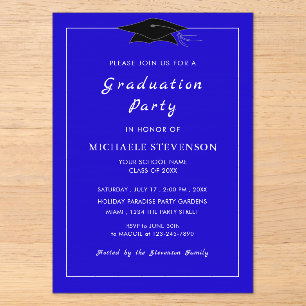 Invitations En Acrylique Concevez votre propre demande de diplôme acrylique