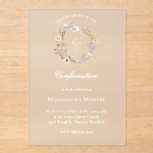 couronne fleur sauvage | Confirmation