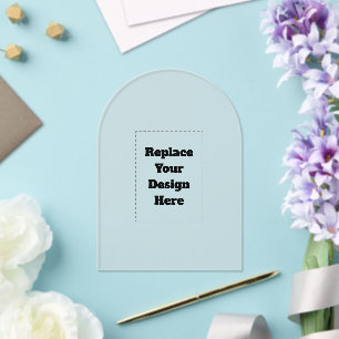 Invitations En Acrylique Créez Votre Propre blanc