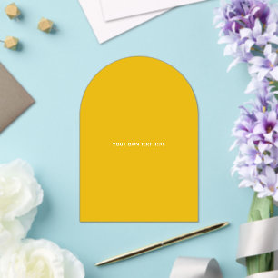 Invitations En Acrylique Créez Votre Propre Conception Personnalisée Jaune