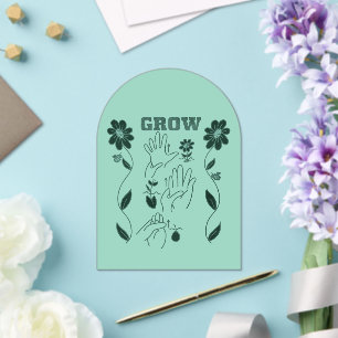 Invitations En Acrylique Croissance - Conception ASL