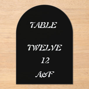 Invitations En Acrylique Décor de table mariage