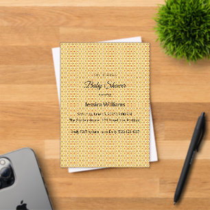 Invitations En Acrylique Douce Baby Shower Bohème Genre Neutre, Personnalis